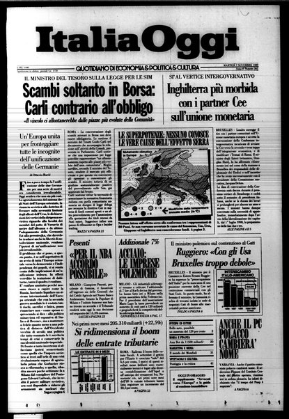 Italia oggi : quotidiano di economia finanza e politica